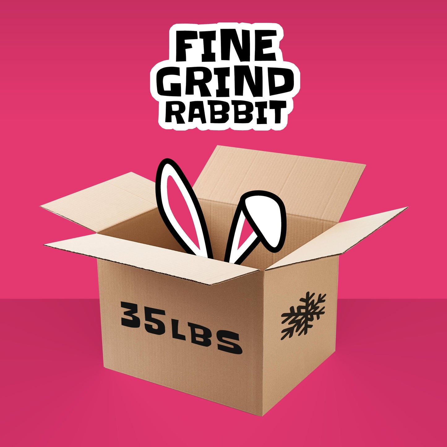 Fine Grind Rabbit Box 30lb - 1lb Bags